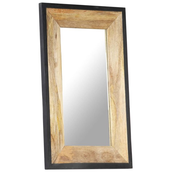 Espejo de madera maciza de mango 80x50 cm Espejo de madera maciza de mango 80x50 cm