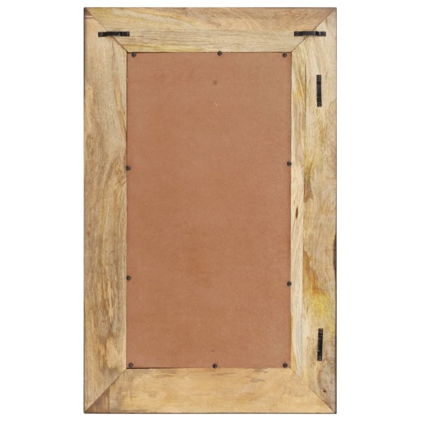Espejo de madera maciza de mango 80x50 cm Espejo de madera maciza de mango 80x50 cm