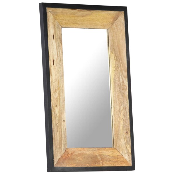 Espejo de madera maciza de mango 80x50 cm Espejo de madera maciza de mango 80x50 cm