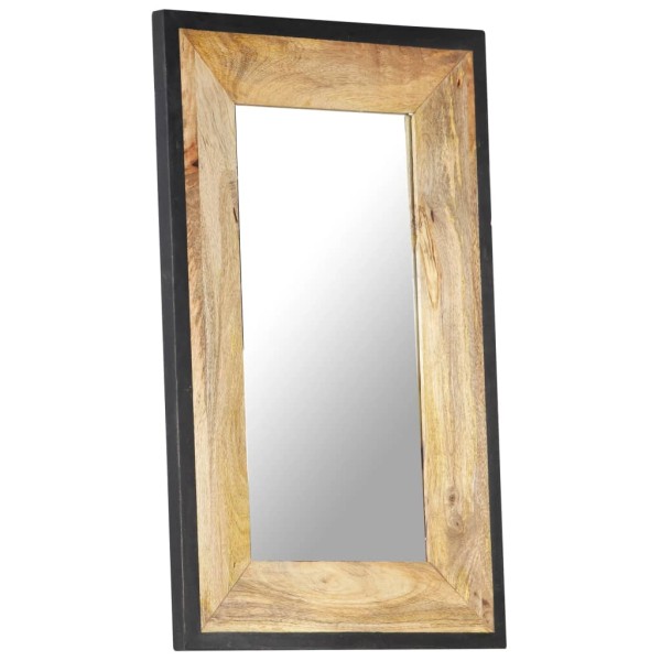 Espejo de madera maciza de mango 80x50 cm Espejo de madera maciza de mango 80x50 cm