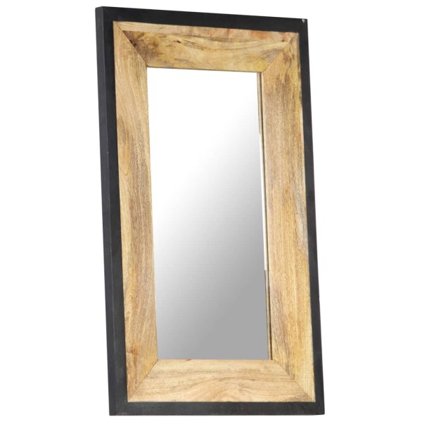 Espejo de madera maciza de mango 80x50 cm Espejo de madera maciza de mango 80x50 cm