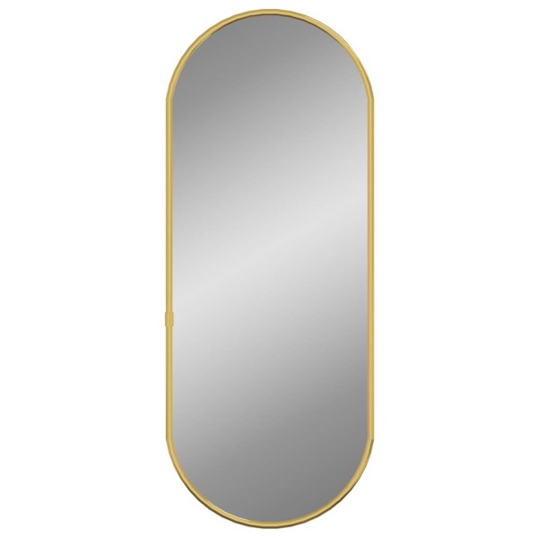 Espejo de pared ovalado dorado 50x20 cm Espejo de pared ovalado dorado 50x20 cm