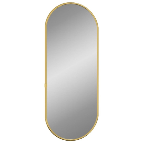 Espejo de pared ovalado dorado 50x20 cm Espejo de pared ovalado dorado 50x20 cm
