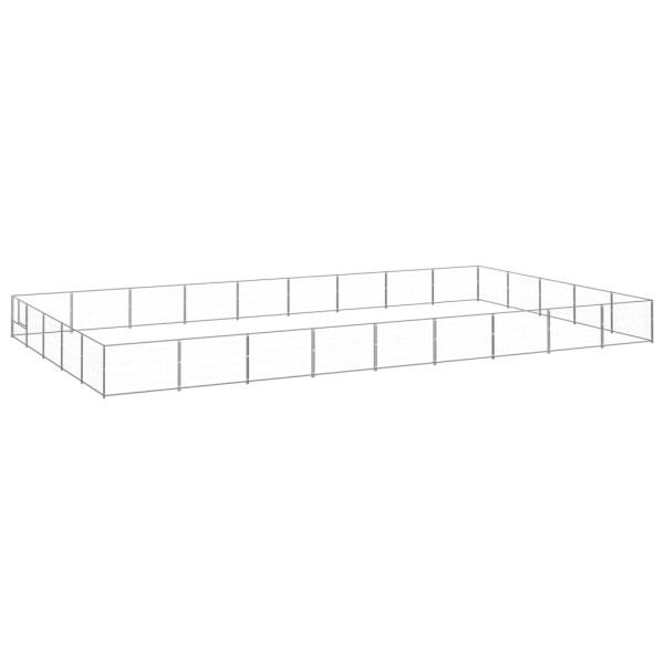 Perrera plateada 45 m² acero