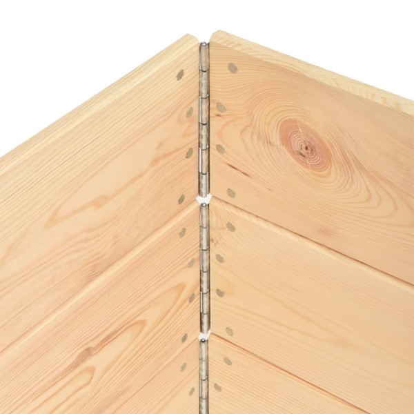 Arriates de madera maciza de pino 3 unidades 50x100 cm Arriates de madera maciza de pino 3 unidades 50x100 cm