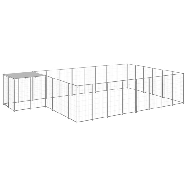 Perrera plateada 15,73 m² acero Perrera plateada 15,73 m² acero