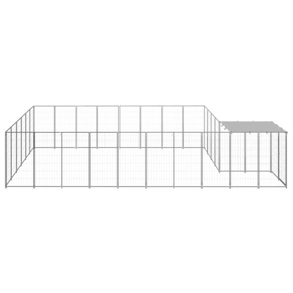 Perrera plateada 15,73 m² acero Perrera plateada 15,73 m² acero