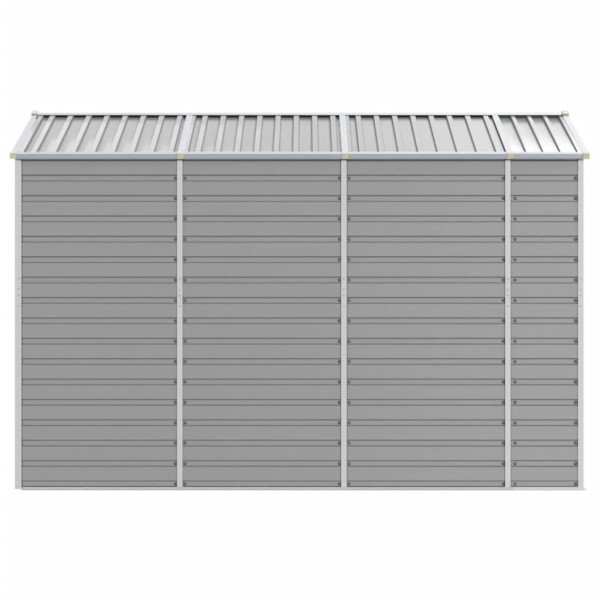 Cobertizo de jardín acero galvanizado gris claro 191x300x198 cm