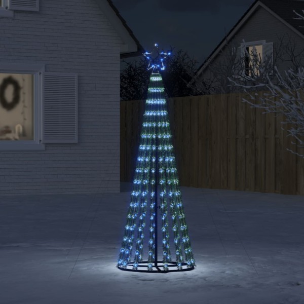 Árbol de Navidad cono de luz 275 LEDs azul 180 cm