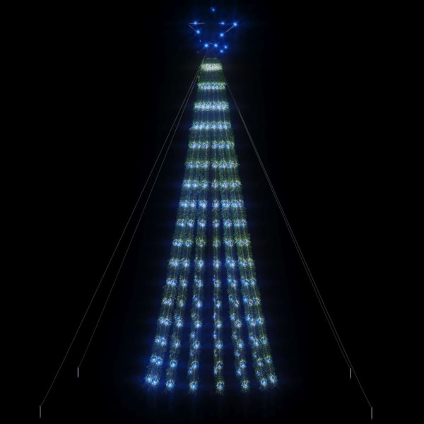 Árbol de Navidad cono de luz 275 LEDs azul 180 cm