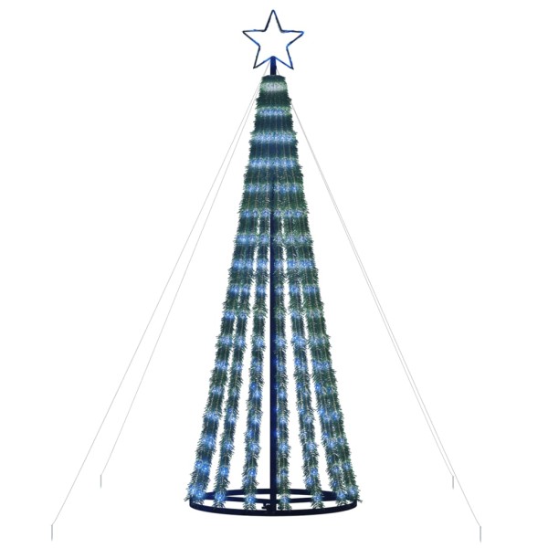 Árbol de Navidad cono de luz 275 LEDs azul 180 cm