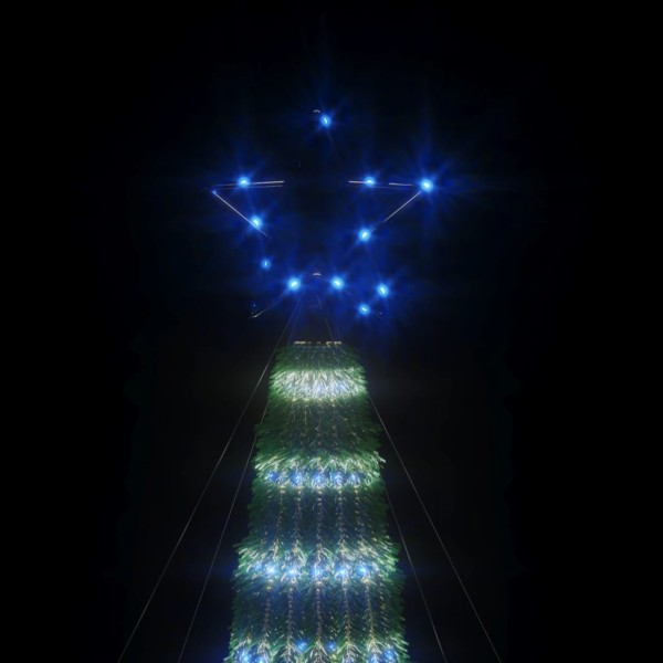 Árbol de Navidad cono de luz 275 LEDs azul 180 cm