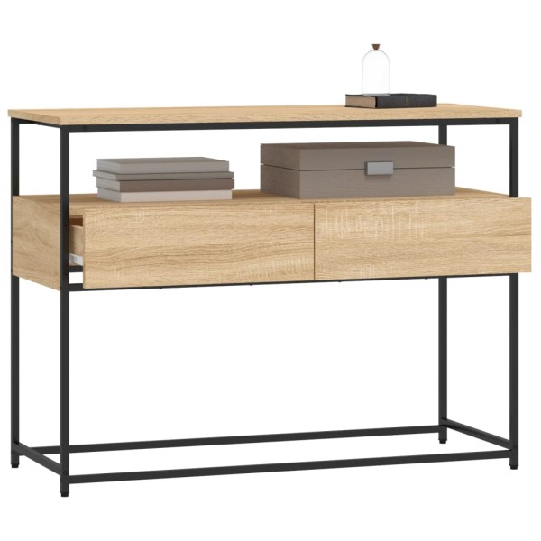 Mesa consola madera de ingeniería roble Sonoma 100x40x75 cm Mesa consola madera de ingeniería roble Sonoma 100x40x75 cm