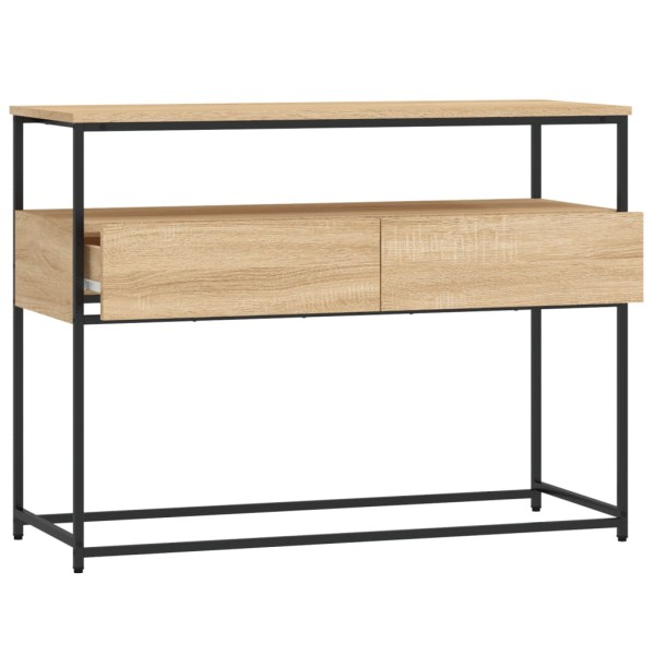Mesa consola madera de ingeniería roble Sonoma 100x40x75 cm Mesa consola madera de ingeniería roble Sonoma 100x40x75 cm