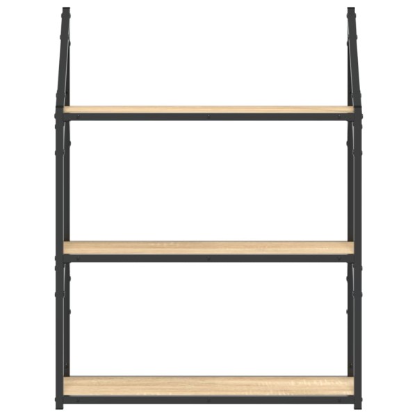 Estantería de pared madera ingeniería roble Sonoma 60x21x78,5cm