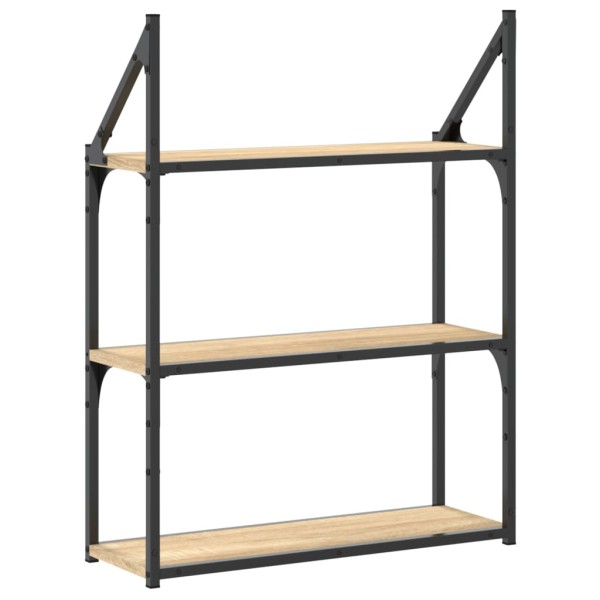 Estantería de pared madera ingeniería roble Sonoma 60x21x78,5cm