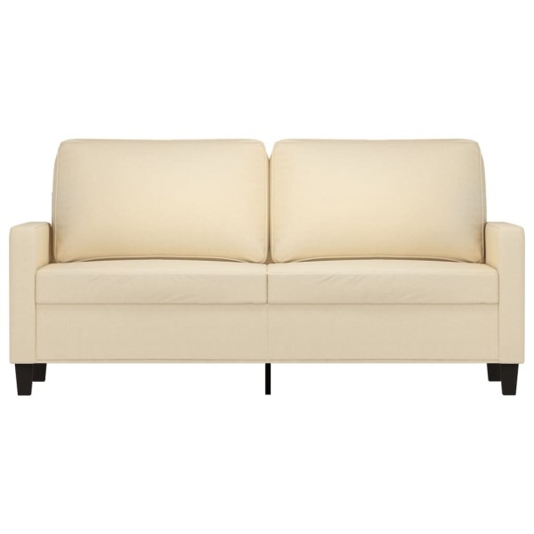 Sofá de 2 plazas de tela color crema 140 cm Sofá de 2 plazas de tela color crema 140 cm