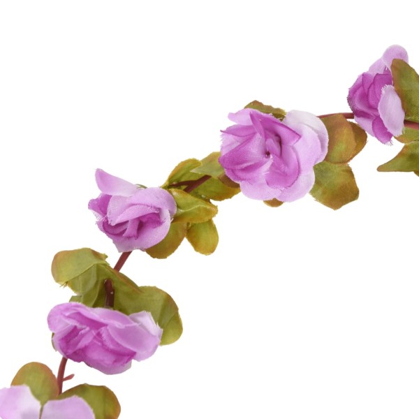 Guirnaldas de flores artificiales 6 uds morado claro 250 cm Guirnaldas de flores artificiales 6 uds morado claro 250 cm