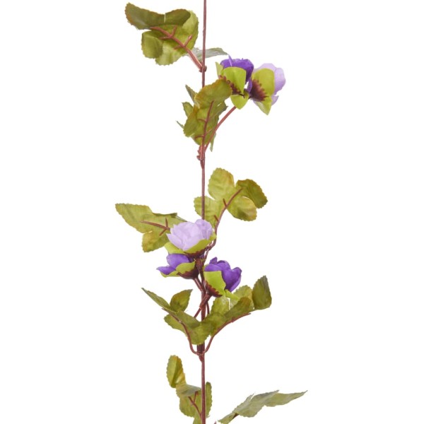 Guirnaldas de flores artificiales 6 uds morado claro 215 cm Guirnaldas de flores artificiales 6 uds morado claro 215 cm