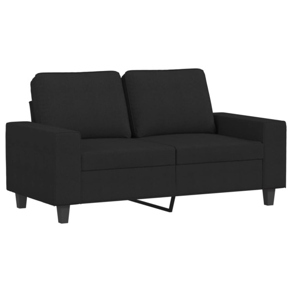 Juego de sofás 3 piezas tela negro Juego de sofás 3 piezas tela negro