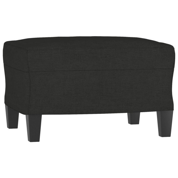 Juego de sofás 3 piezas tela negro Juego de sofás 3 piezas tela negro