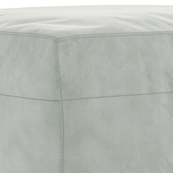 Juego de sofás 3 piezas terciopelo gris claro Juego de sofás 3 piezas terciopelo gris claro