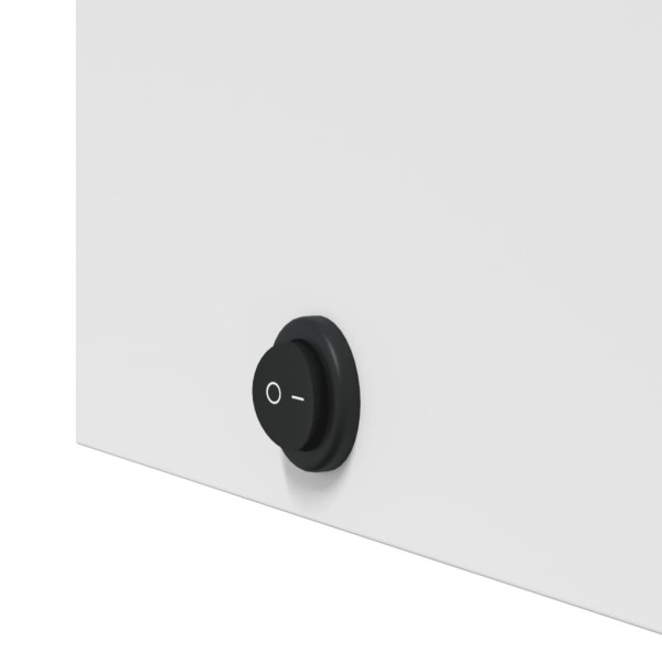 Mueble de baño con espejo y luz LED blanco 60x13x52 cm Mueble de baño con espejo y luz LED blanco 60x13x52 cm
