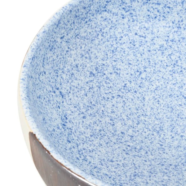 Lavabo sobre encimera ovalado cerámica multicolor 59x40x14 cm Lavabo sobre encimera ovalado cerámica multicolor 59x40x14 cm