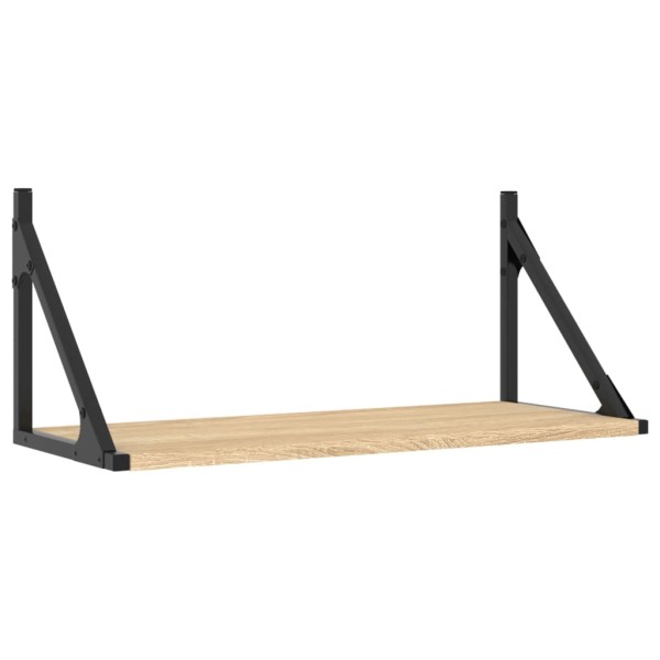 Estantes pared 2uds madera ingeniería roble Sonoma 60x25x25,5cm Estantes pared 2uds madera ingeniería roble Sonoma 60x25x25,5cm