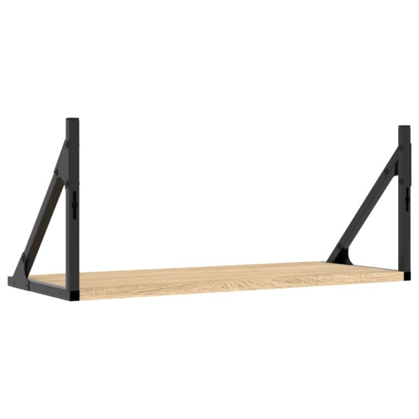 Estantes pared 2uds madera ingeniería roble Sonoma 60x25x25,5cm Estantes pared 2uds madera ingeniería roble Sonoma 60x25x25,5cm