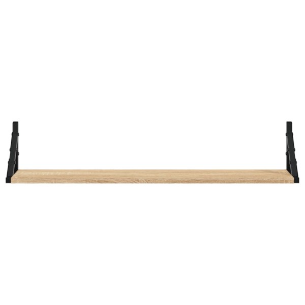 Estantes pared 2uds madera ingeniería roble Sonoma 80x15x15,5cm Estantes pared 2uds madera ingeniería roble Sonoma 80x15x15,5cm