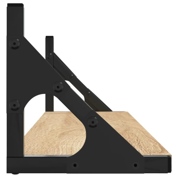 Estantes pared 2uds madera ingeniería roble Sonoma 80x15x15,5cm Estantes pared 2uds madera ingeniería roble Sonoma 80x15x15,5cm