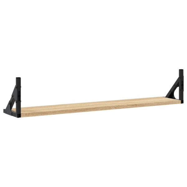 Estantes pared 2uds madera ingeniería roble Sonoma 80x15x15,5cm Estantes pared 2uds madera ingeniería roble Sonoma 80x15x15,5cm