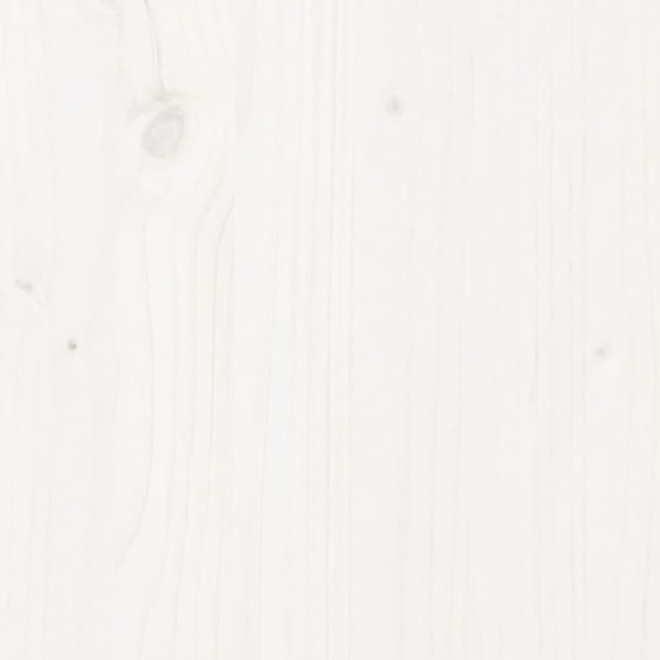 Arriate elevado jardín con valla madera pino blanco 200x50x70cm Arriate elevado jardín con valla madera pino blanco 200x50x70cm