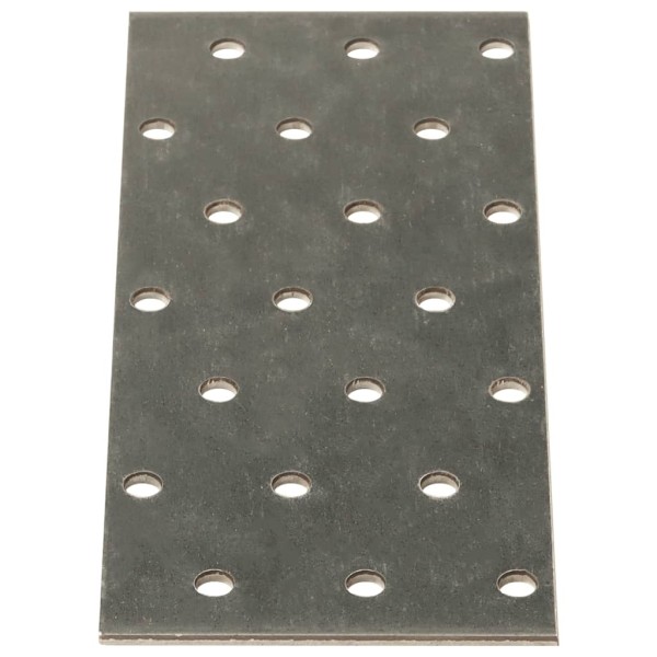 Placas perforadas 40 uds acero galvanizado 2 mm 140x60 mm Placas perforadas 40 uds acero galvanizado 2 mm 140x60 mm