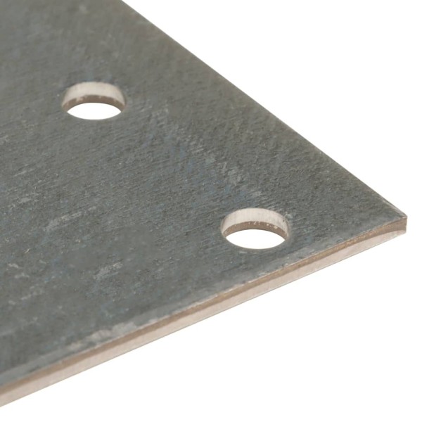 Placas perforadas 40 uds acero galvanizado 2 mm 140x60 mm Placas perforadas 40 uds acero galvanizado 2 mm 140x60 mm