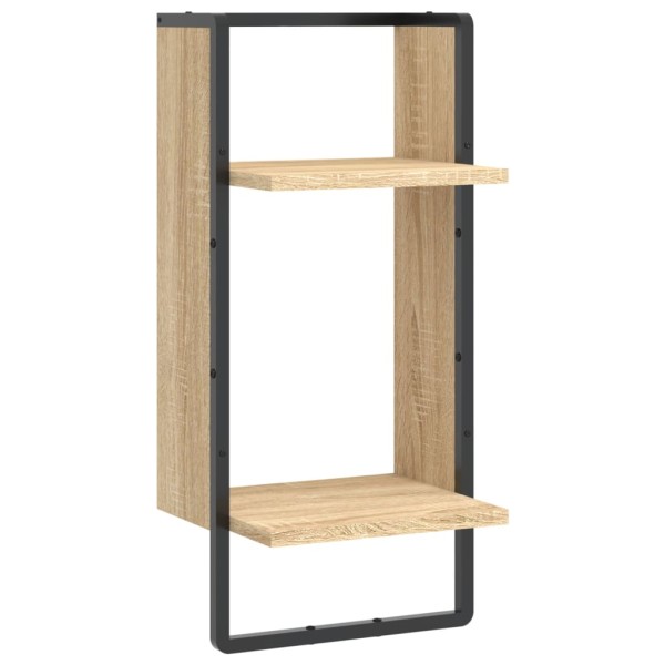 Estante de pared con barra roble Sonoma 30x25x65 cm Estante de pared con barra roble Sonoma 30x25x65 cm