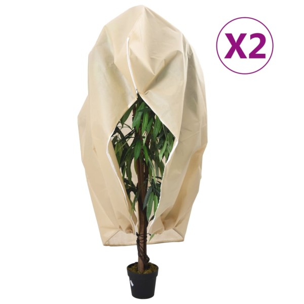 Cubiertas para plantas con cremallera 2 uds 70 g/m² 3,93x3,5 m Cubiertas para plantas con cremallera 2 uds 70 g/m² 3,93x3,5 m