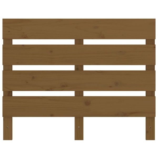 Cabecero madera maciza de pino marrón miel 75x3x80 cm Cabecero madera maciza de pino marrón miel 75x3x80 cm