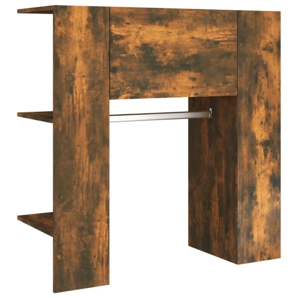 Mueble de recibidor contrachapada roble ahumado 97,5x37x99 cm Mueble de recibidor contrachapada roble ahumado 97,5x37x99 cm