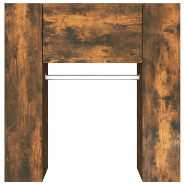 Mueble de recibidor contrachapada roble ahumado 97,5x37x99 cm Mueble de recibidor contrachapada roble ahumado 97,5x37x99 cm