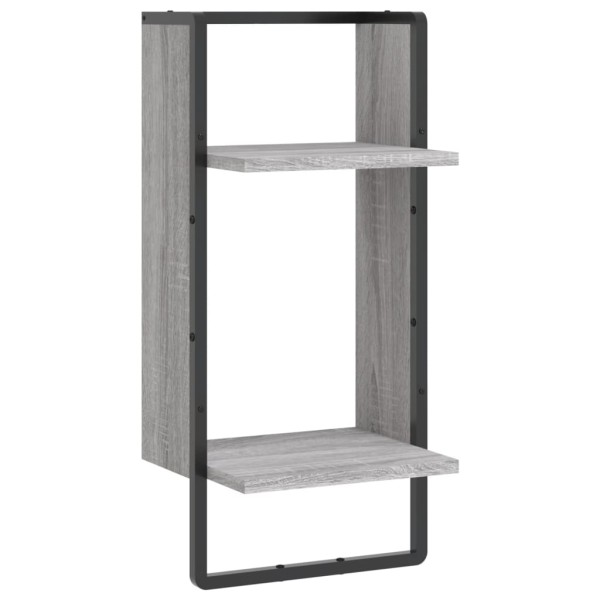 Estante de pared con barra gris Sonoma 30x25x65 cm Estante de pared con barra gris Sonoma 30x25x65 cm
