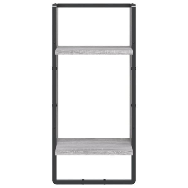 Estante de pared con barra gris Sonoma 30x25x65 cm Estante de pared con barra gris Sonoma 30x25x65 cm