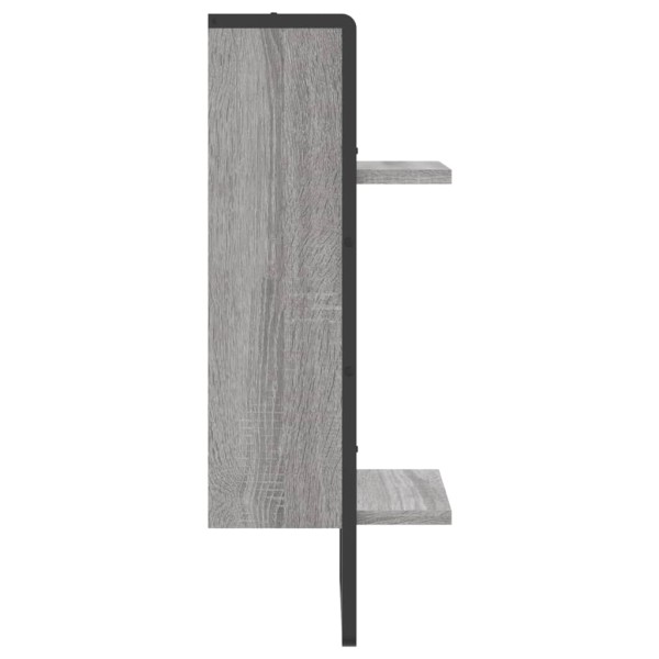 Estante de pared con barra gris Sonoma 30x25x65 cm Estante de pared con barra gris Sonoma 30x25x65 cm