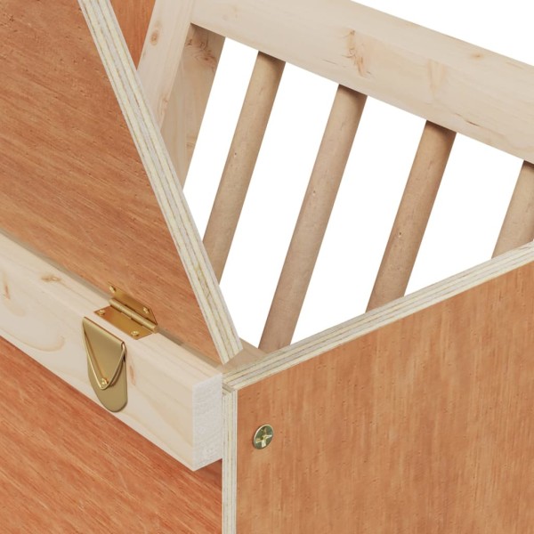 Comedero heno para conejos madera maciza abeto 25x18,5x20,5 cm Comedero heno para conejos madera maciza abeto 25x18,5x20,5 cm