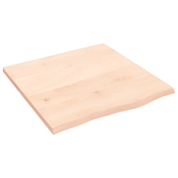 Estante de pared madera maciza de roble sin tratar 60x60x2 cm Estante de pared madera maciza de roble sin tratar 60x60x2 cm