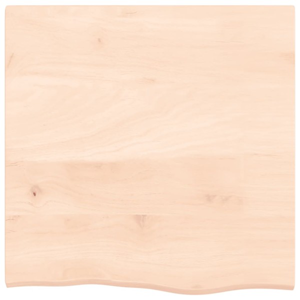 Estante de pared madera maciza de roble sin tratar 60x60x2 cm Estante de pared madera maciza de roble sin tratar 60x60x2 cm