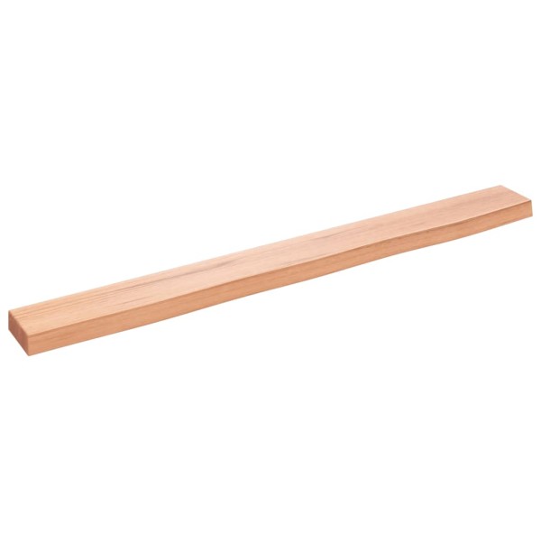 Estante de pared madera roble tratada marrón claro 100x10x4 cm Estante de pared madera roble tratada marrón claro 100x10x4 cm