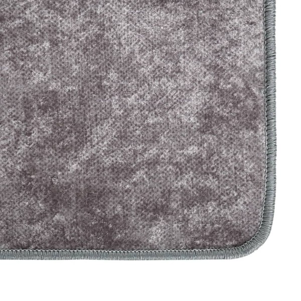 Alfombra lavable antideslizante gris 120x170 cm Alfombra lavable antideslizante gris 120x170 cm