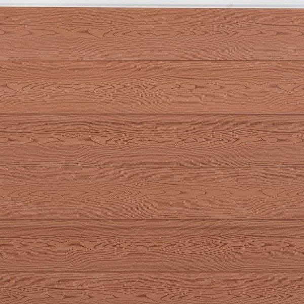 Juego de paneles de valla WPC marrón 872x186 cm Juego de paneles de valla WPC marrón 872x186 cm